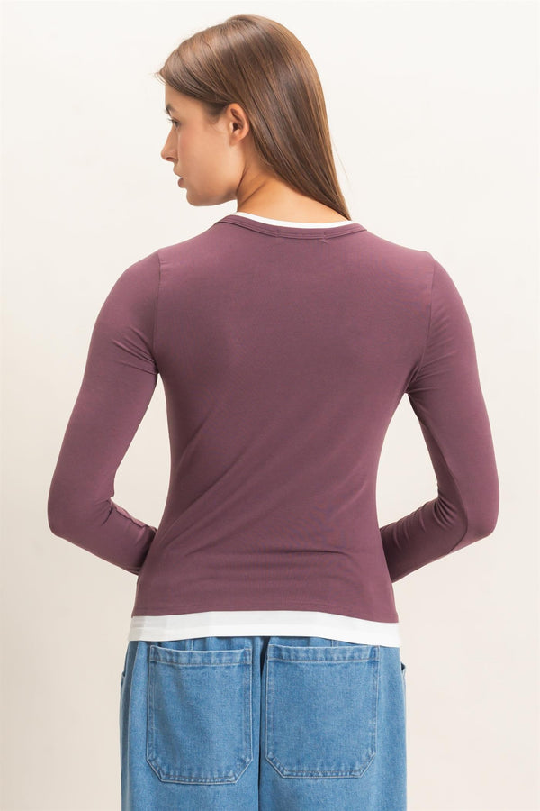 Effortless Layer Long Sleeve - Cocoa
