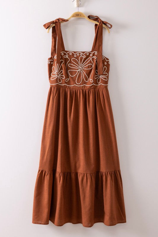The Meadow Embroidery Maxi