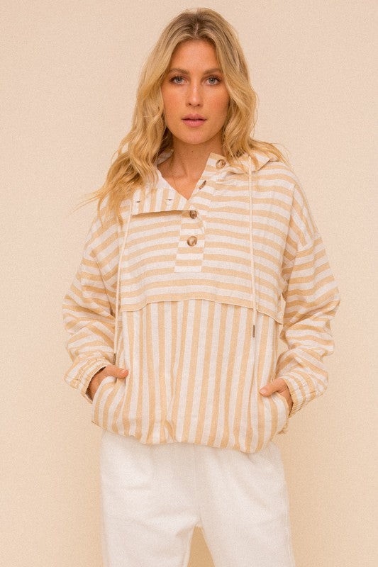 The Harbor Stripe Hoodie
