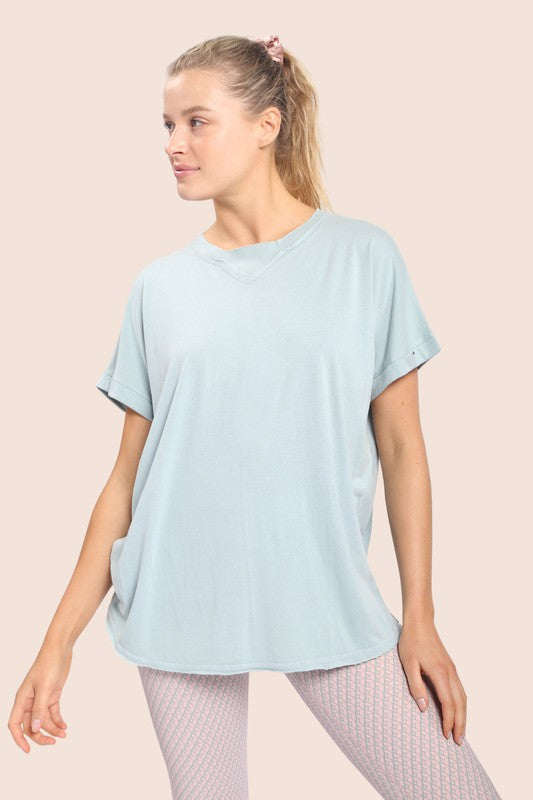 TOTALLY CONVINCED RAW EDGE TEE