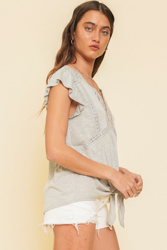 The Meadow Tie Crochet Top