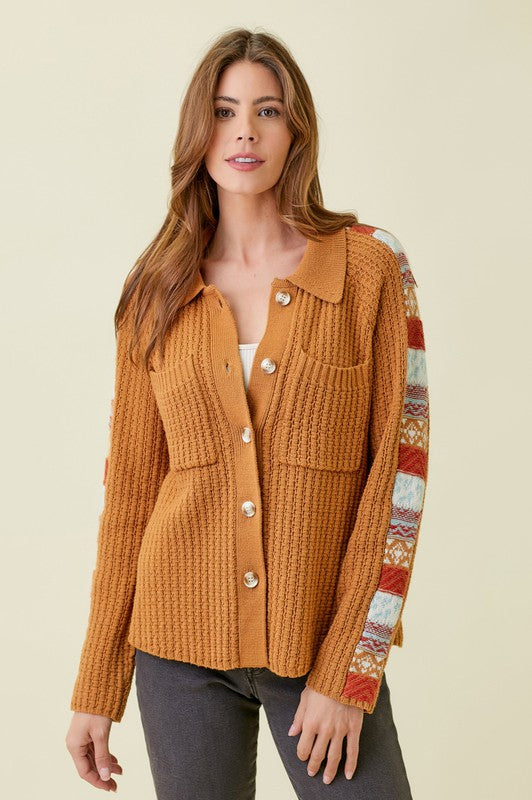 The Harvest Weave Sweater Jacket