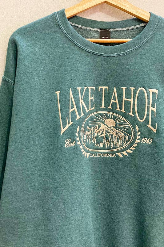 EMBROIDERED LAKE TAHOE SWEATSHIRT