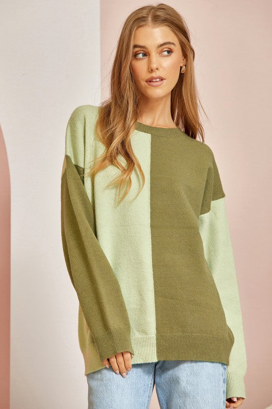 ANY DAY NOW SAGE SWEATER