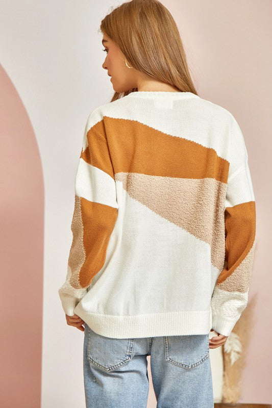 ROCK SOLID COLORBLOCK SWEATER