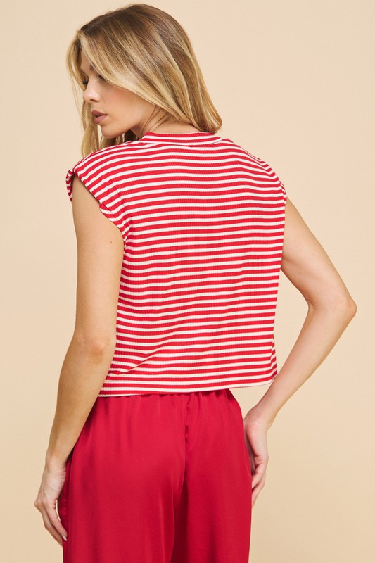 BLOSSOM BASIC STRIPE TEE