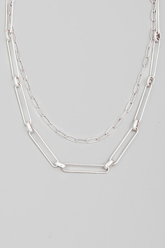 DAINTY OVAL CHAIN NECKLACE