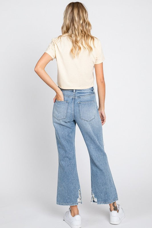 GOOD TIME HIGH RISE RIGID VINTAGE CROPPED FLARE