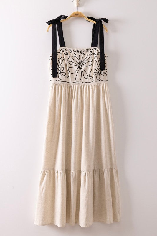 The Meadow Embroidery Maxi