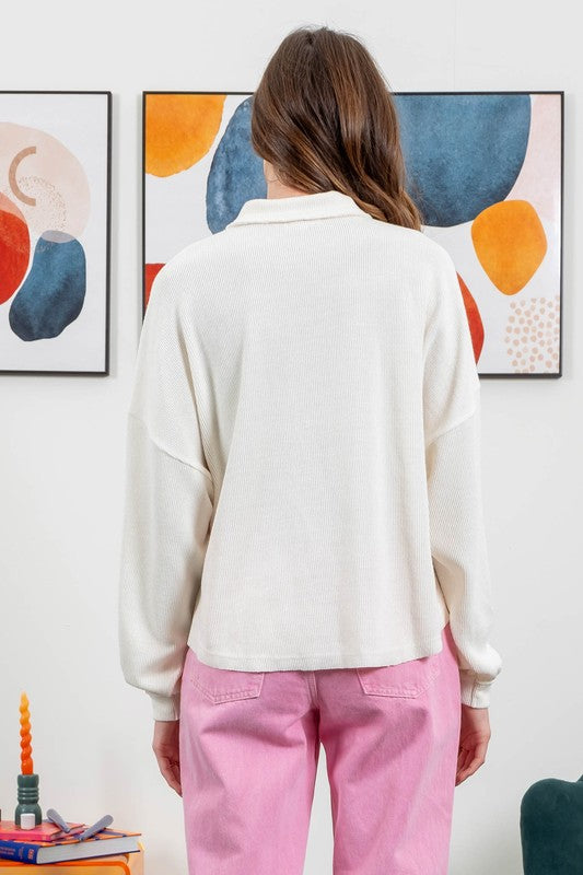The Rough Cut Collared Knit