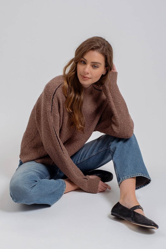 The Mercer Contrast Seam Sweater