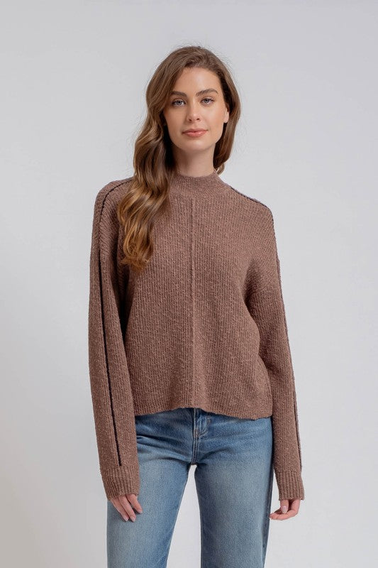 The Mercer Contrast Seam Sweater