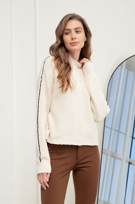 The Mercer Contrast Seam Sweater