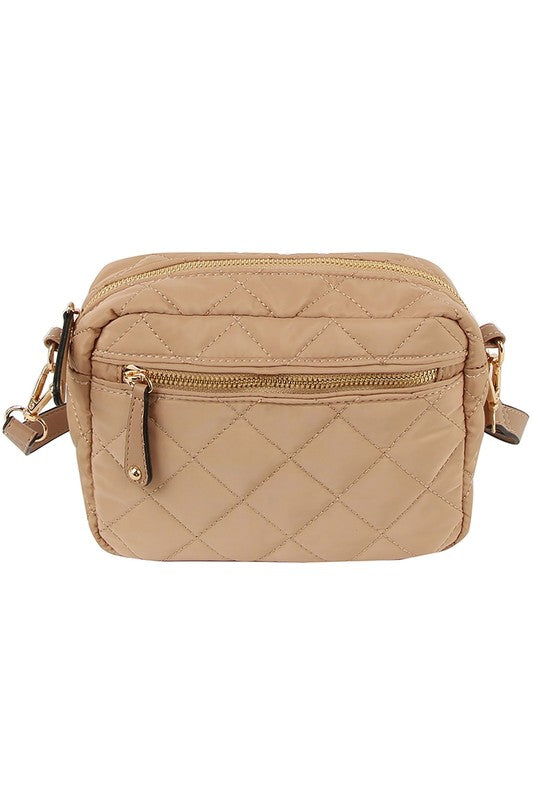 QUILTED NYLON CROSSBODY BAG