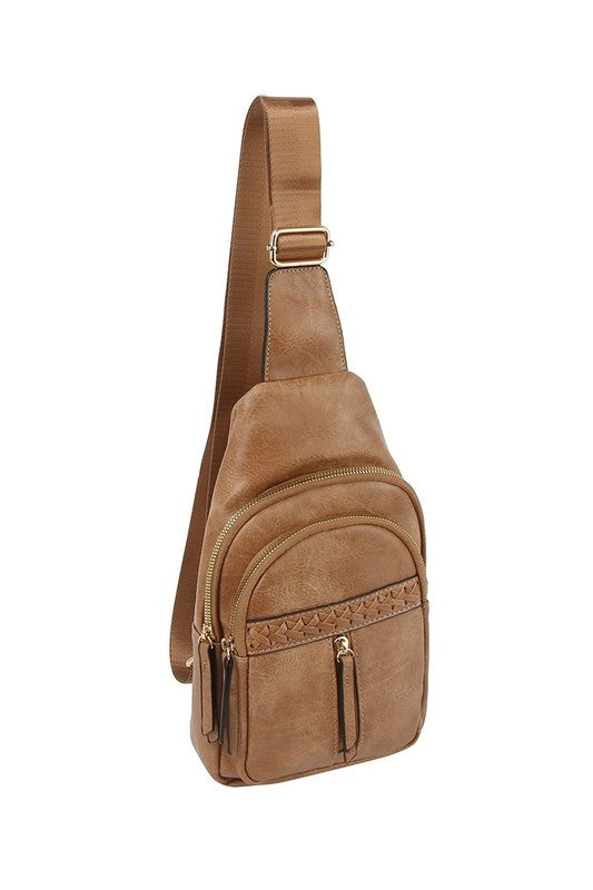 Western Style Soft Leather Sling Crossbody Bag