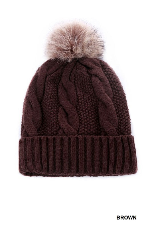 Frosted Pom Beanie