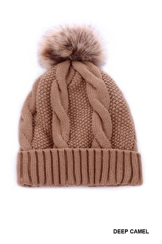 Frosted Pom Beanie