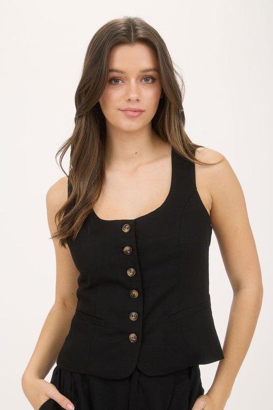 The Easy Linen Tank