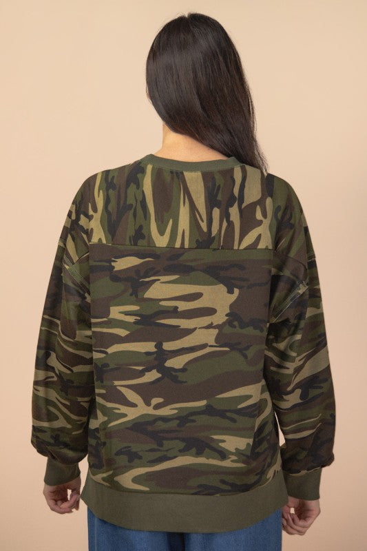 Wild Side Camo Top