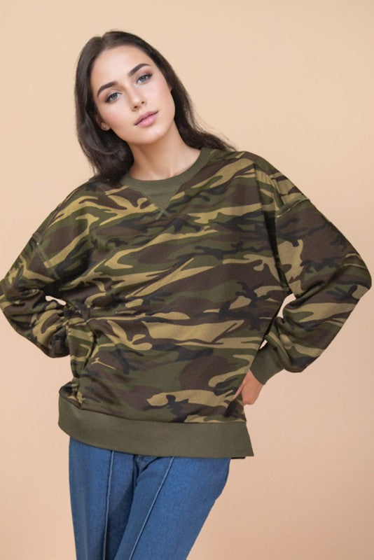 Wild Side Camo Top