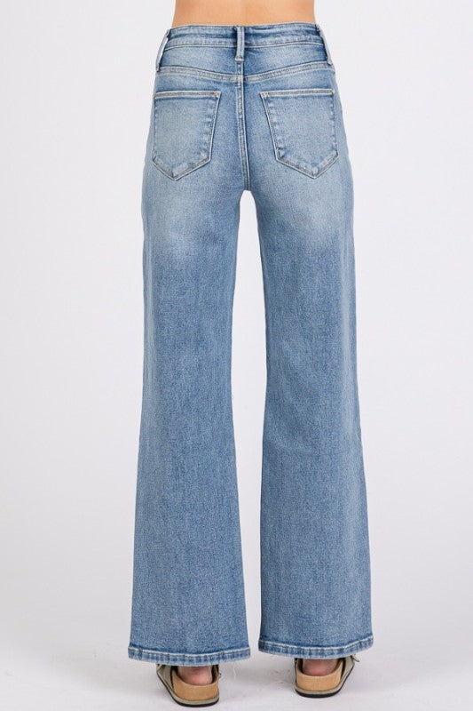 Edge Break Wide Leg Jean