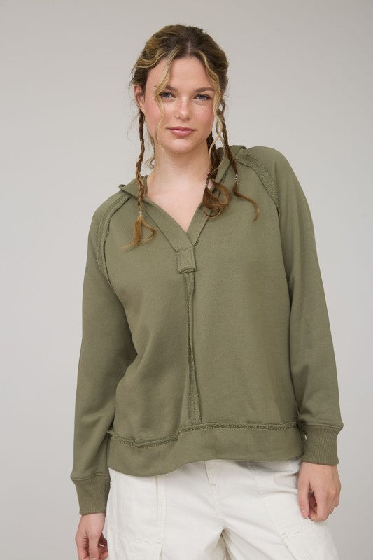 The Meadow Hooded Knit Top