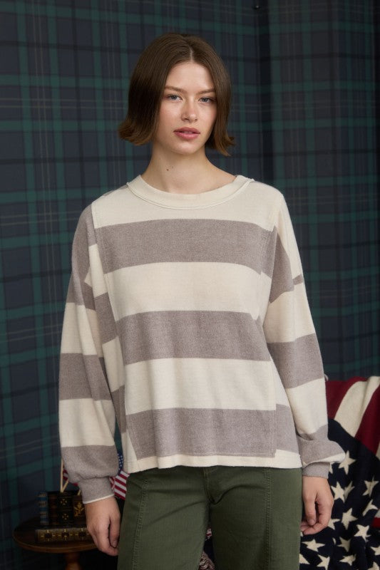 The Autumn Stripe Knit Top