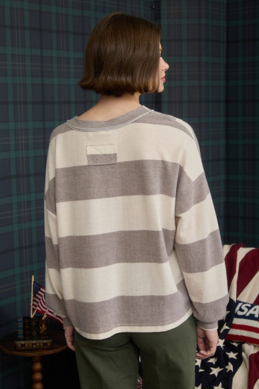 The Autumn Stripe Knit Top