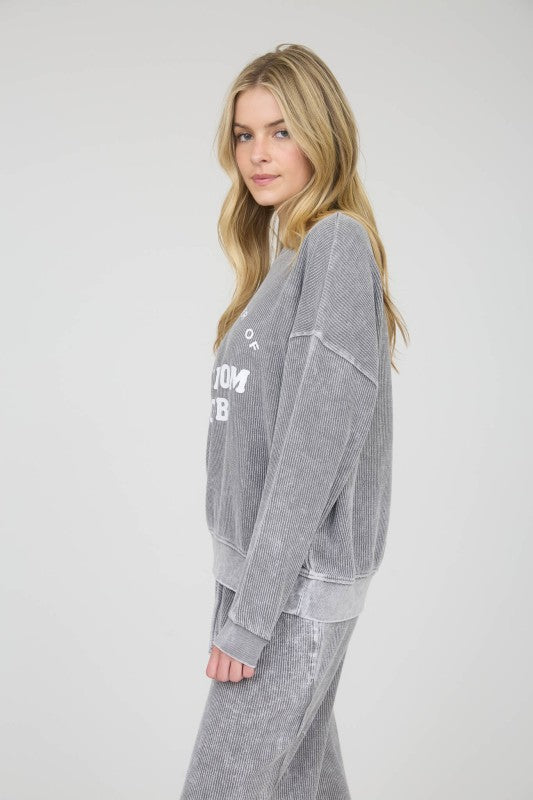 The Mom Club Washed Sweatshirt