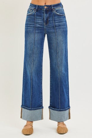 The Uptown Cuff Wide Leg Jeans
