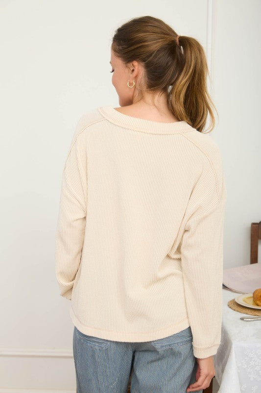 The Easy Wear Rib - Oatmeal