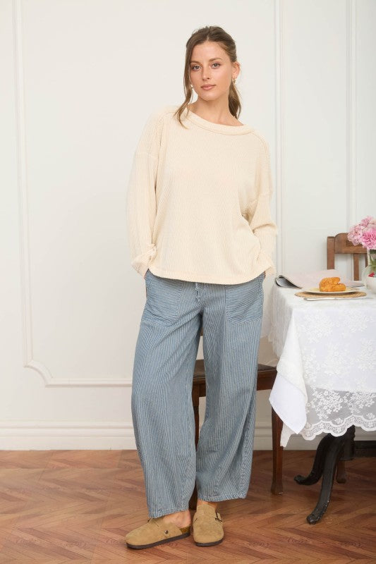 The Easy Wear Rib - Oatmeal