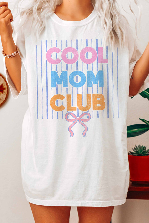 Cool Mom Club Oversized Graphic Tee
