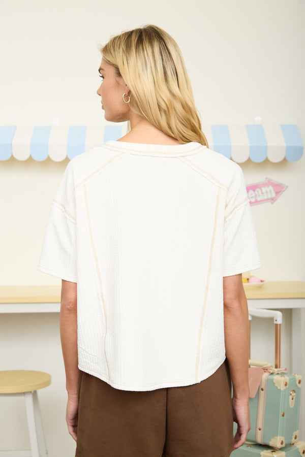 The Mason Textured Henley Top