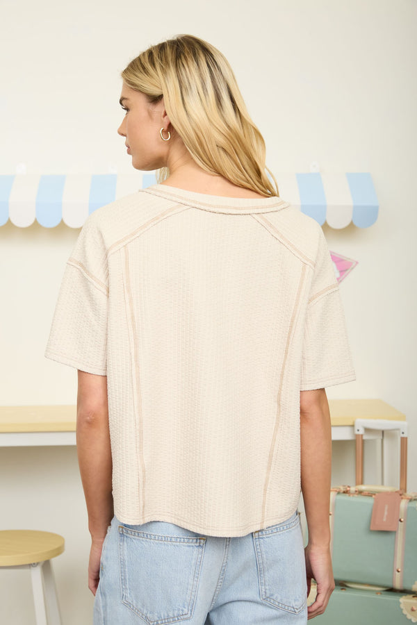 The Mason Textured Henley Top