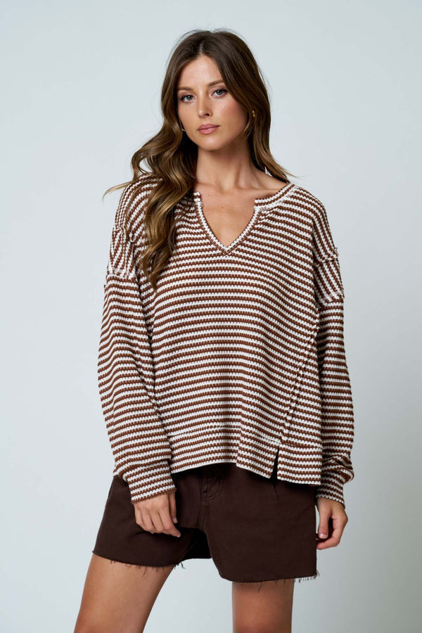 Offbeat Stripe Knit