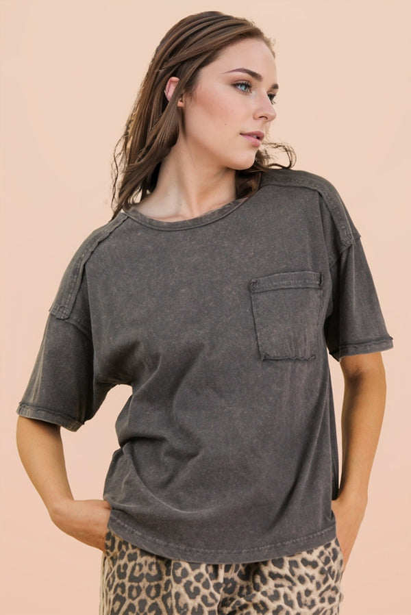 Weekend Wanderer Mineral Wash Top