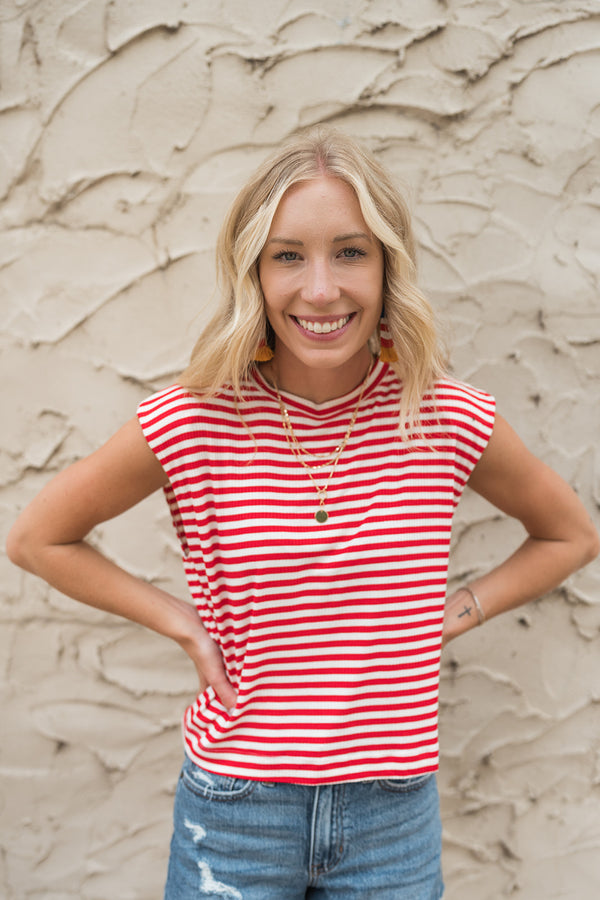 BLOSSOM BASIC STRIPE TEE