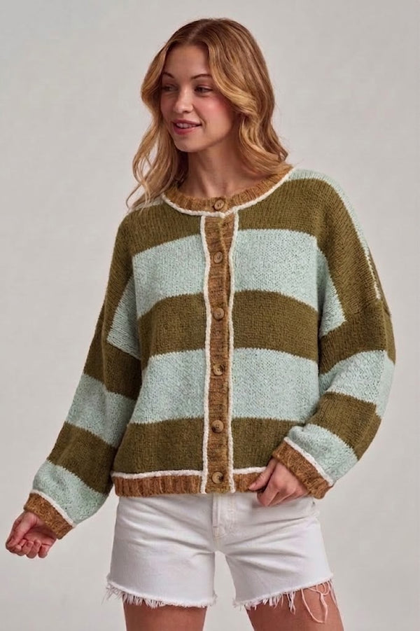 Cabin Cozy Cardigan - Olive