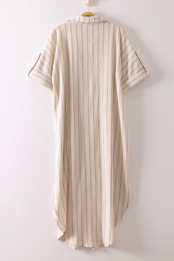 The Harbor Stripe Shirt Dress