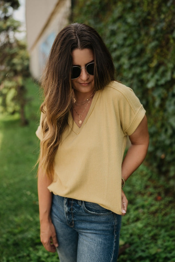 EFFORTLESS LUXE  RAW EDGE KNIT TOP