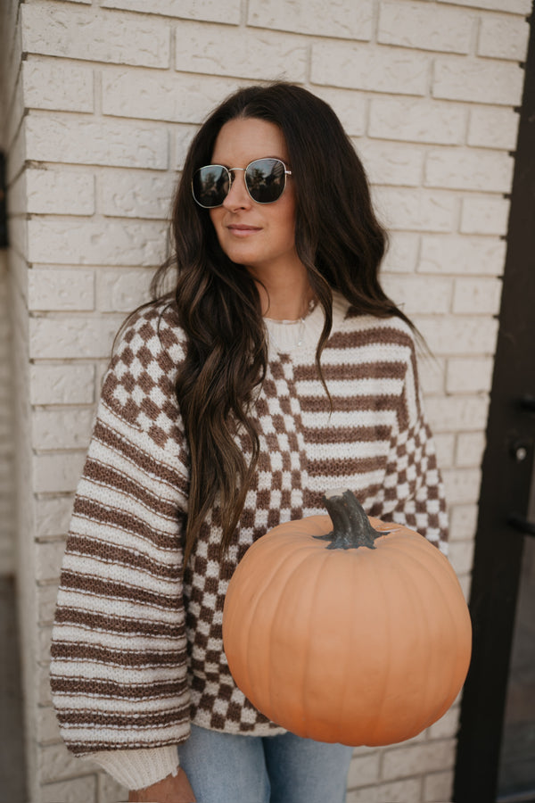 BE THERE FOR YOU STRIPE SWEATER