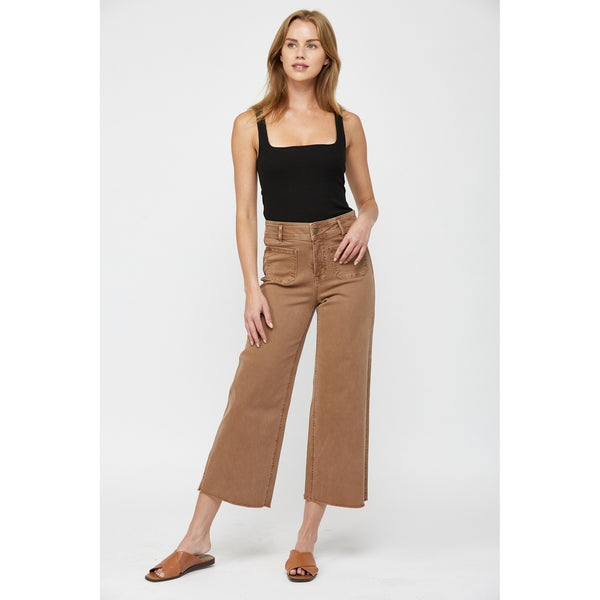 DUNES SUPER HIGH RISE WIDE CROP DENIM
