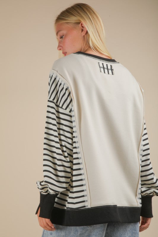 Laidback Stripes Knit Top