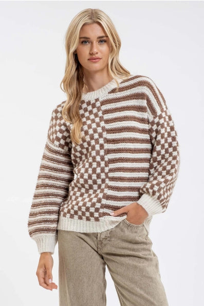 BE THERE FOR YOU STRIPE SWEATER