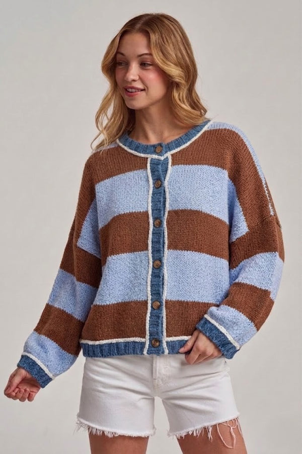Cabin Cozy Cardigan - Brown