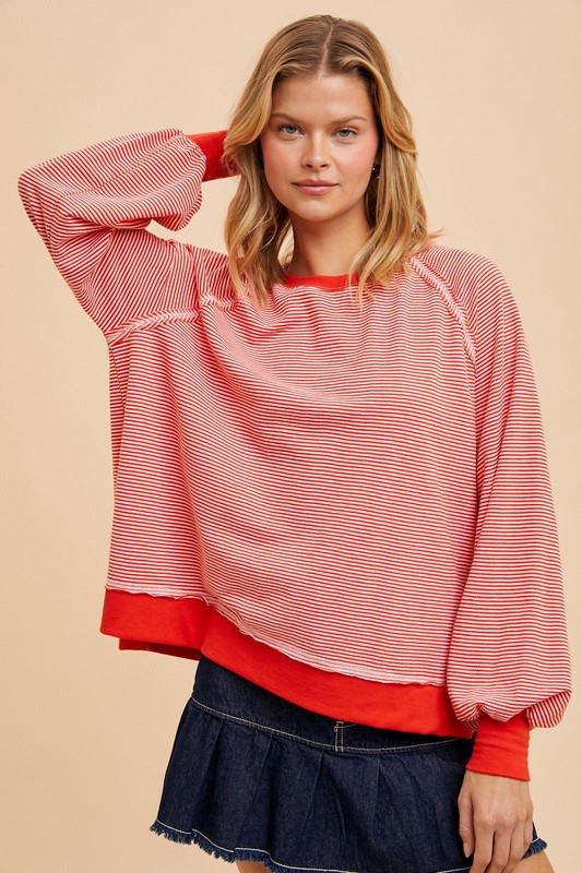 Vintage Vibe Striped Pullover