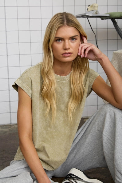 The Washed Shoulder Tee