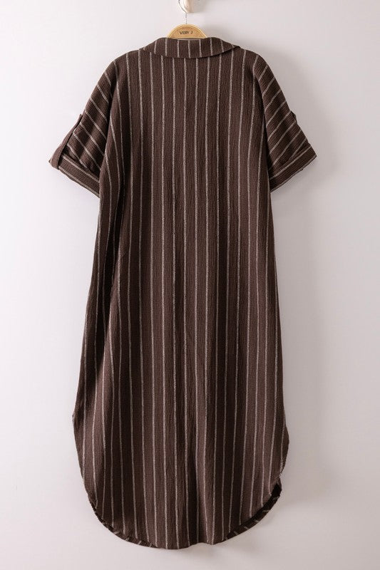 The Harbor Stripe Shirt Dress