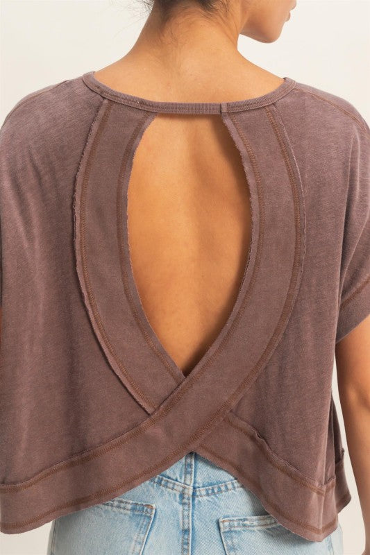 The Crossback Washed Tee